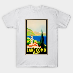 Lake Como Italy Vintage Travel T-Shirt